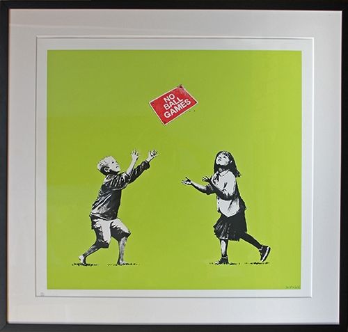 Serigrafia Banksy - No Ball Games (Green)