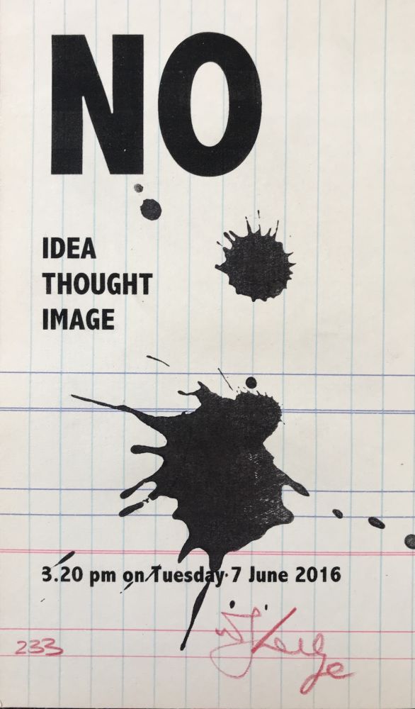 Serigrafia Kentridge - No Idea Thought Image