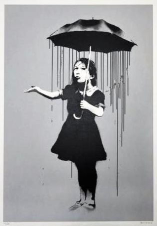 Serigrafia Banksy -  Nola Grey Rain