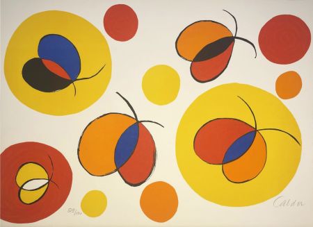 Litografia Calder - Nostalgie de l'envol/ Nostalgic Flight from La Memoire Elementaire