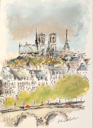Litografia Huchet - Notre-Dame de Paris