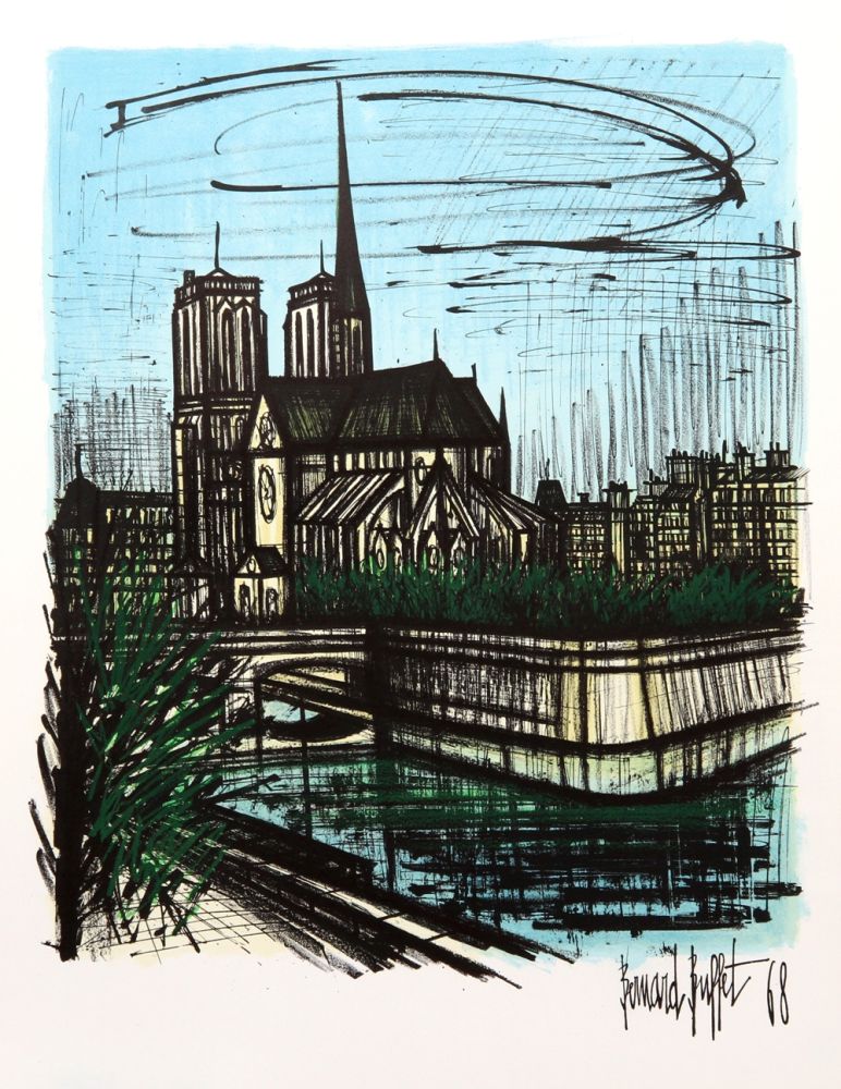 Litografia Buffet - Notre Dame