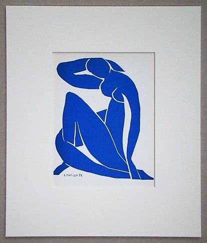 Litografia Matisse (After) - Nu bleu - 1952