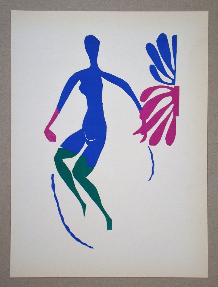 Litografia Matisse (After) - Nu bleu avec des bas verts - 1952