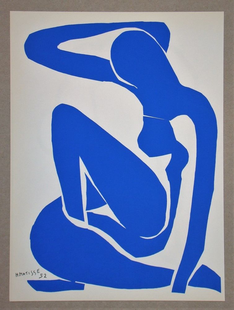 Litografia Matisse (After) - Nu bleu I.-1952