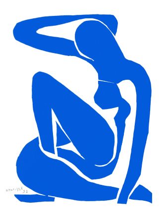 Litografia Matisse - Nu Bleu I (Blue Nude I)