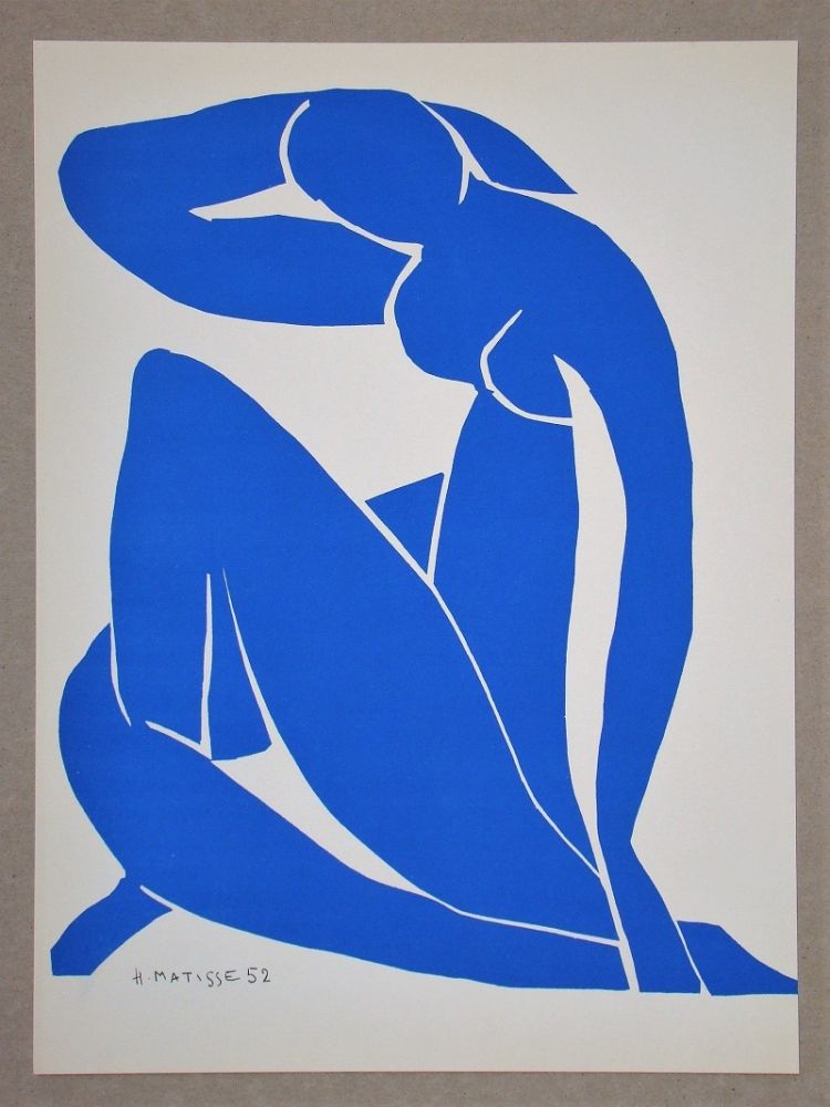 Litografia Matisse (After) - Nu bleu II.-1952