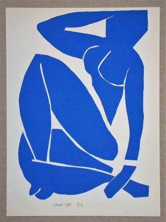 Litografia Matisse (After) - Nu bleu III.-1952