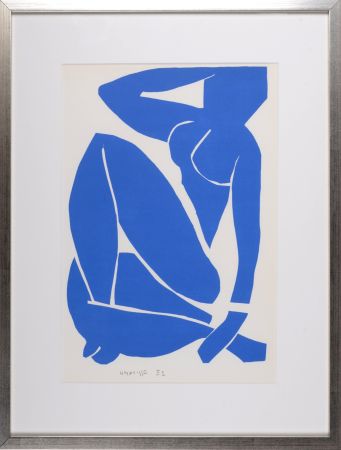 Litografia Matisse (After) - Nu Bleu III, 1958 - FRAMED