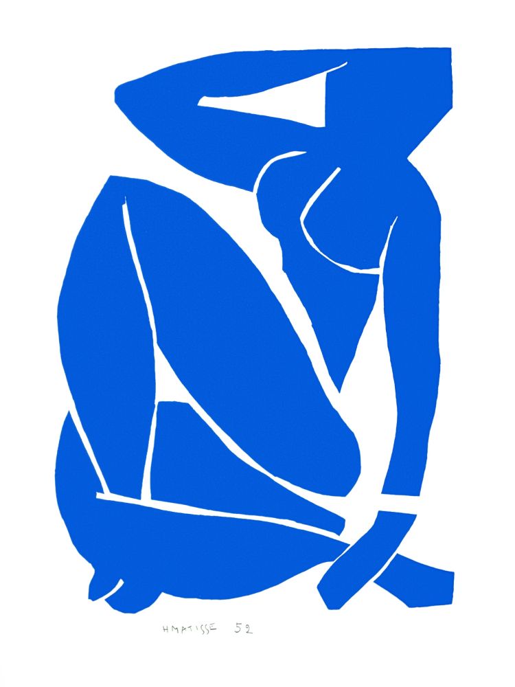 Litografia Matisse - Nu Bleu III (Blue Nude III)