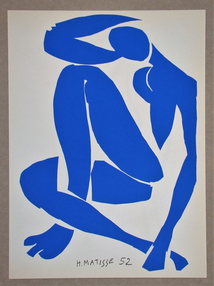 Litografia Matisse (After) - Nu bleu IV.-1952