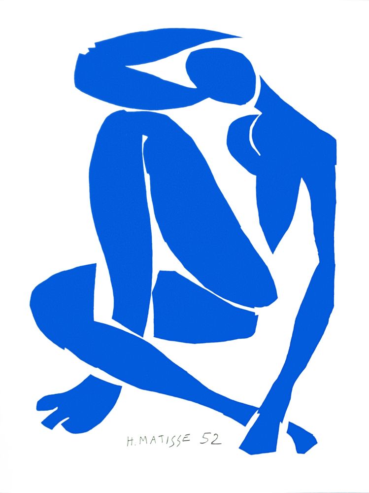 Litografia Matisse - Nu Bleu IV (Blue Nude IV)