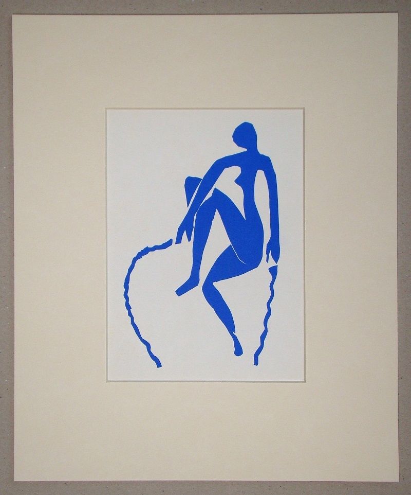 Litografia Matisse (After) - Nu bleu, sauteuse de corde - 1952