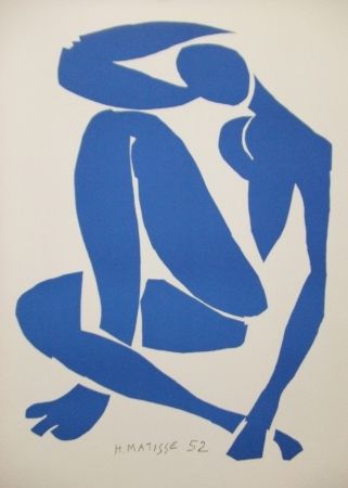 Litografia Matisse - Nu bleu(IV)