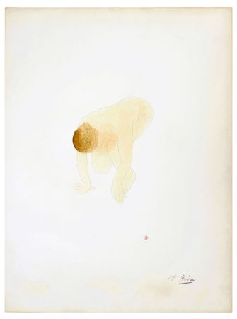 Litografia Rodin - Nu de femme