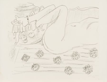 Litografia Matisse - Nu. Étude d’un mouvement de jambes