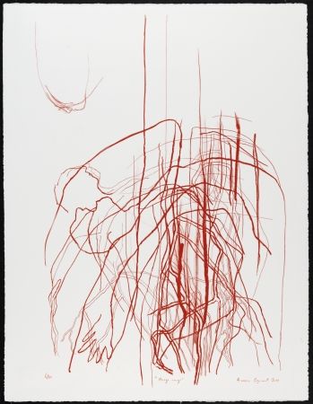 Litografia Cozannet - Nuage rouge