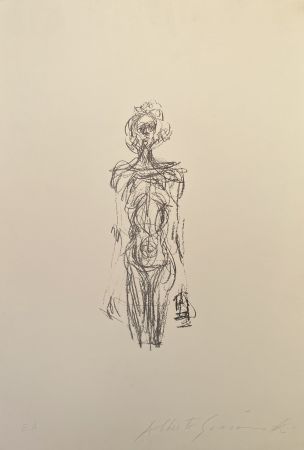 Litografia Giacometti - Nude - Lust 154 - signed