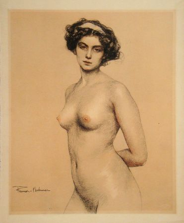 Litografia Fenner-Behmer - Nude female, 1914