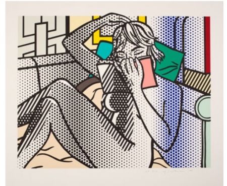 Litografia Lichtenstein - Nude Reading