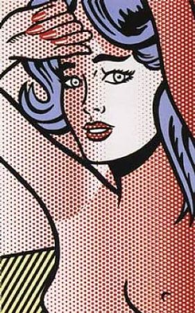 Litografia Lichtenstein - Nude with Blue Hair