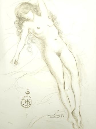 Litografia Dali - Nude with Raised Arms