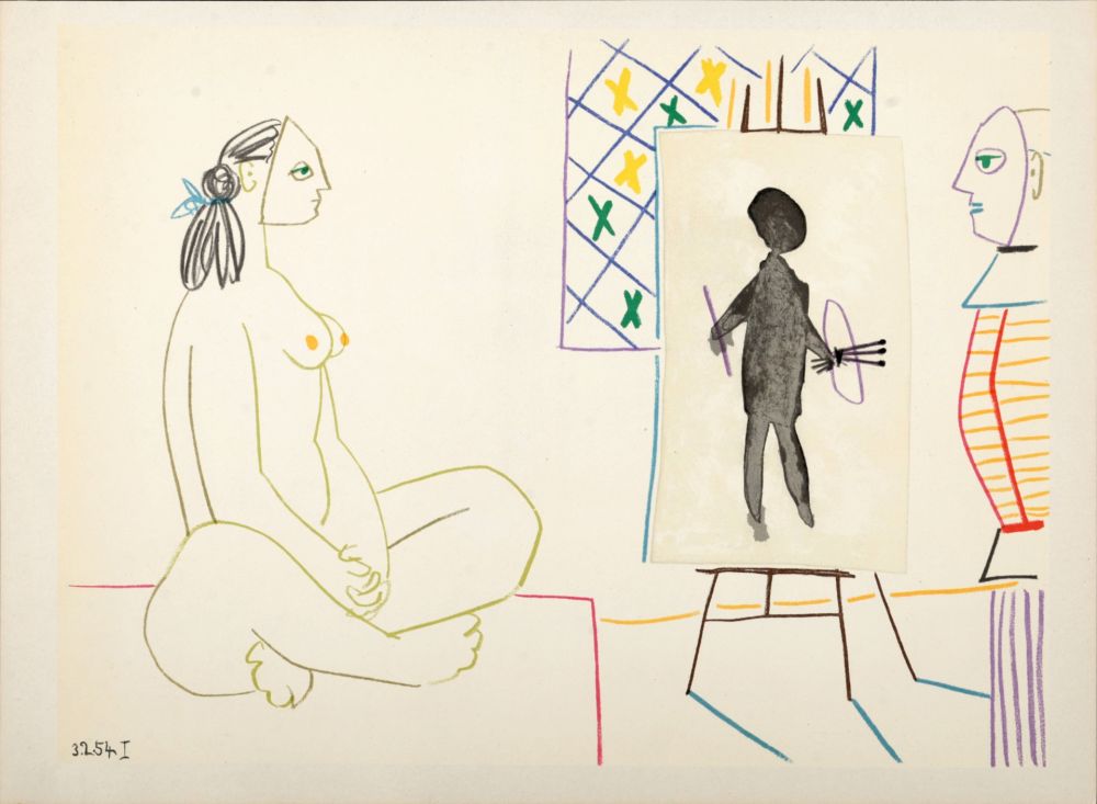Litografia Picasso - Nude Woman, 1954