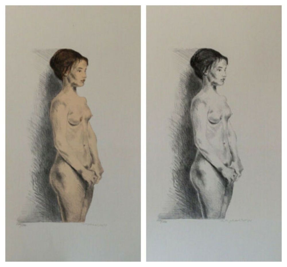 Litografia Soyer - Nude Woman Portfolio