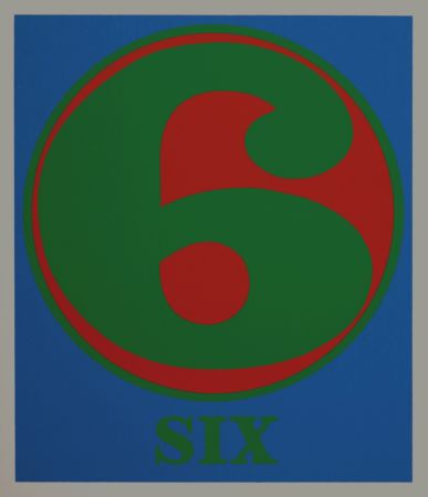 Serigrafia Indiana - Number 6, 1968