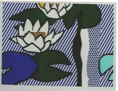Litografia Lichtenstein - Nympheas - Water Lilies