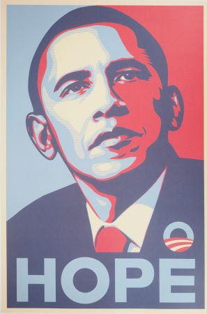 Litografia Fairey - Obama, Hope