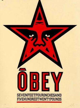 Serigrafia Fairey - Obey Star