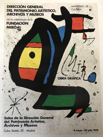 Manifesti Miró - Obra grafica, Madrid