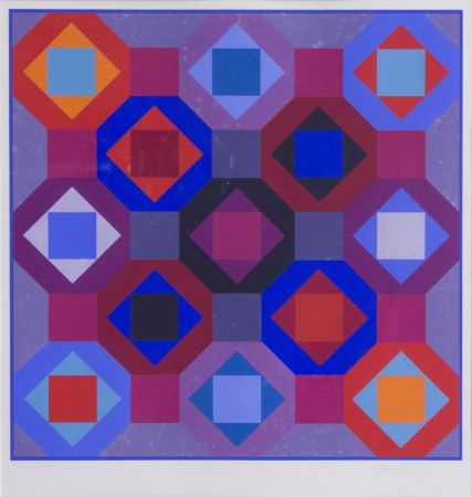 Litografia Vasarely - OC-TA