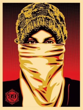 Serigrafia Fairey - Occupy Protester