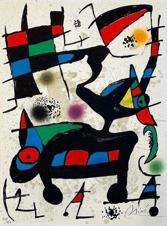 Litografia Miró - Oda a Joan Miró (Planche I) 