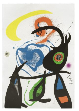 Litografia Miró - Oda à Joan Miró Plate 8