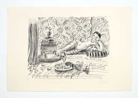 Litografia Matisse - Odalisque, brasero et coupe de fruits