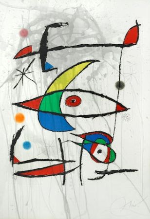 Acquaforte E Acquatinta Miró - Oeil de la Lune 