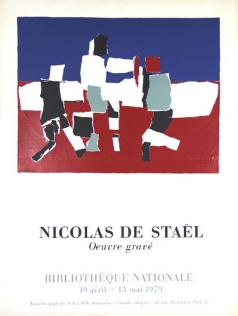 Serigrafia De Stael - Oeuvre Gravée   Bibliothéque Nationale