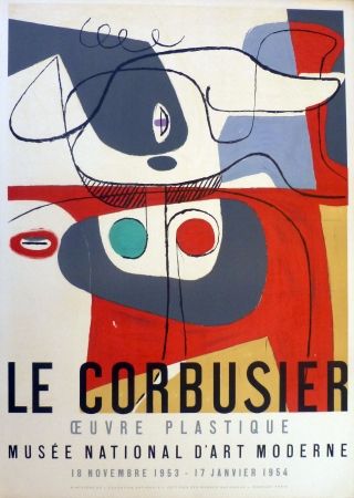 Litografia Le Corbusier - Oeuvre plaastique, musée national d'art  moderne de la ville de Paris 