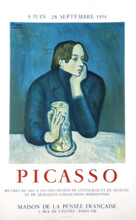 Litografia Picasso - Oeuvres des Musées de Leningrad et Mouscou  