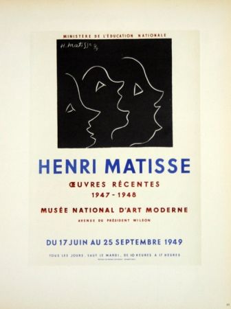 Litografia Matisse - Oeuvres Recentes Musée D'Art Moderne