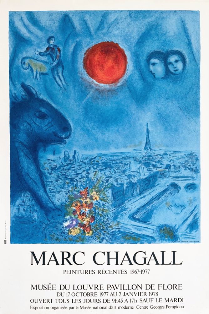 Manifesti Chagall - Oeuvres récentes 1967-1977