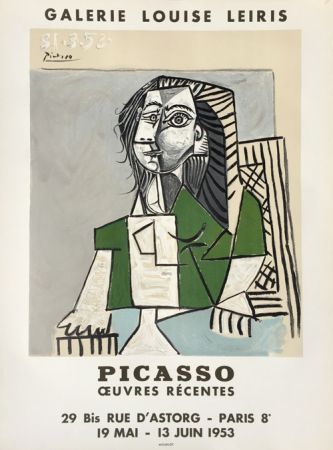Litografia Picasso - Oeuvres Récentes, Galerie Louise Leiris