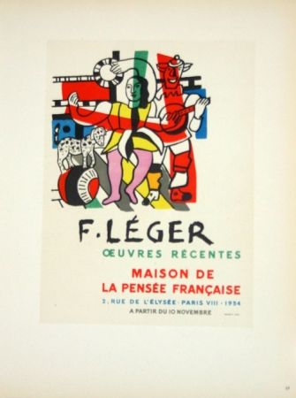 Litografia Leger - Oeuvres Récentes  Maison de la Pensée Française