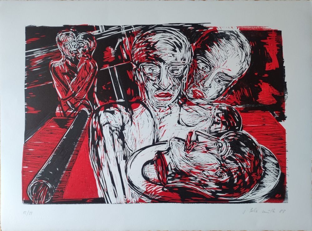Incisione Su Legno Muller - Ohne Titel