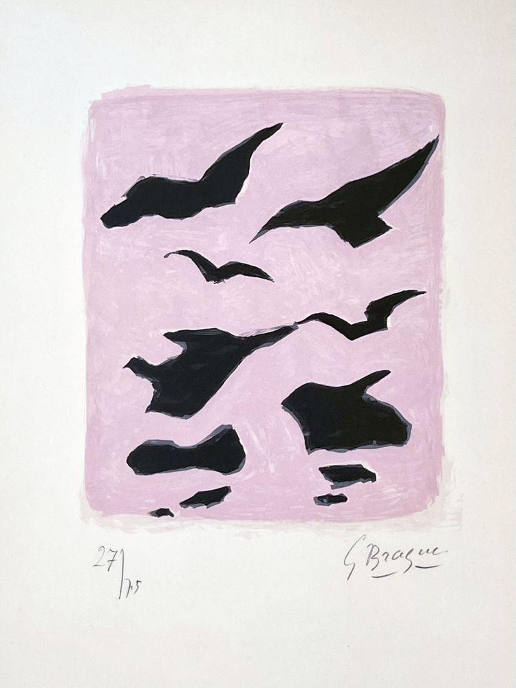 Litografia Braque - Oiseaux