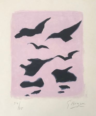 Litografia Braque - Oiseaux 