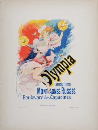 Litografia Cheret - Olympia, 1896